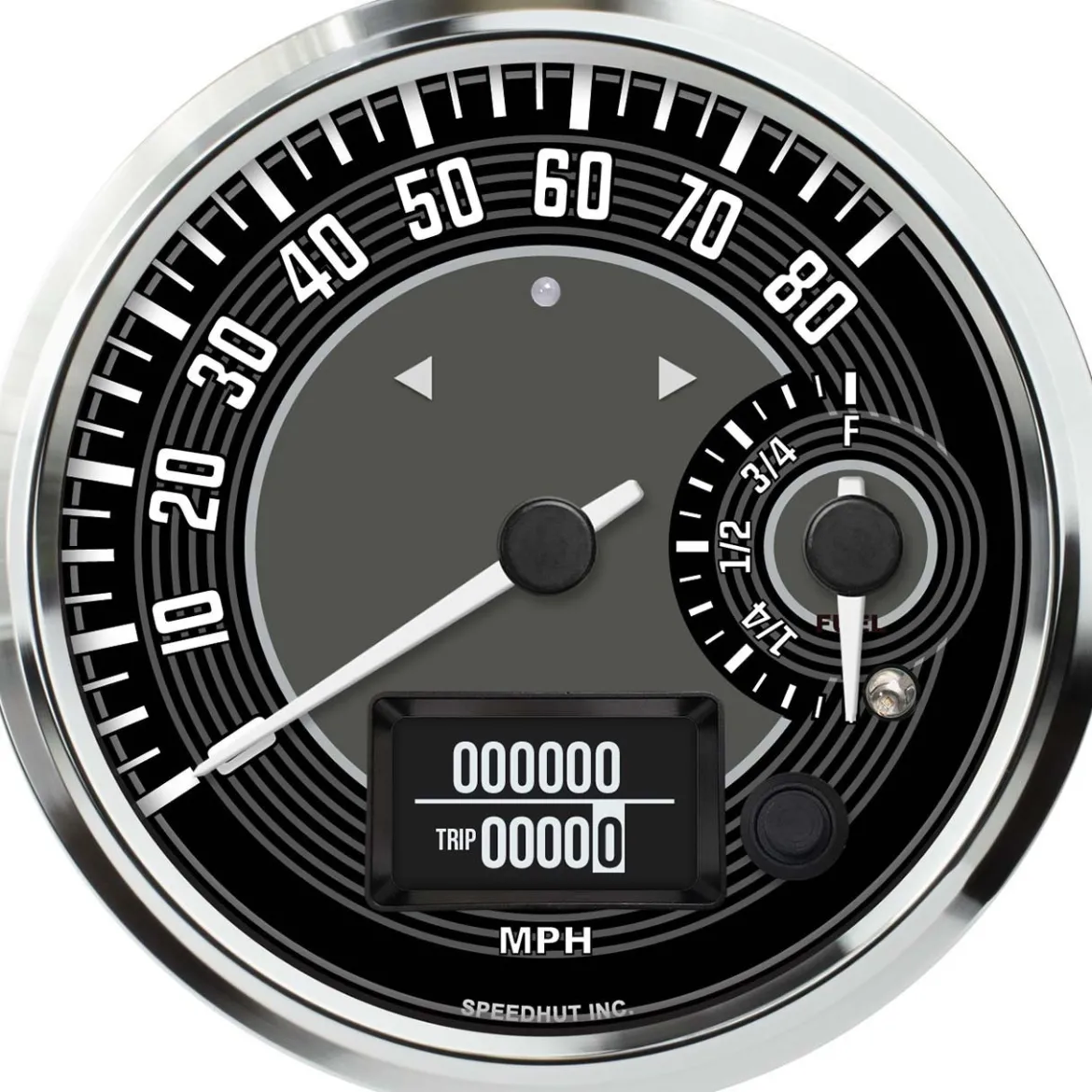 Speedhut 4-1/2" VW Design 80 mph GPS Speedo / Fuel Level (R45-DS10-VW)