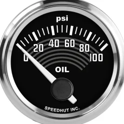 Speedhut 2-1/16" VW Design 0-100 PSI Oil Pressure Gauge (L2-OP6-VW)