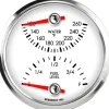 Speedhut 3-3/8" Water Temp / Fuel Level Gauge (top/bot) (L3-DG3-LEG)