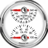Speedhut 2-5/8" Water Temp / Oil Pressure (top/bot) (L25-DG1-LEG)