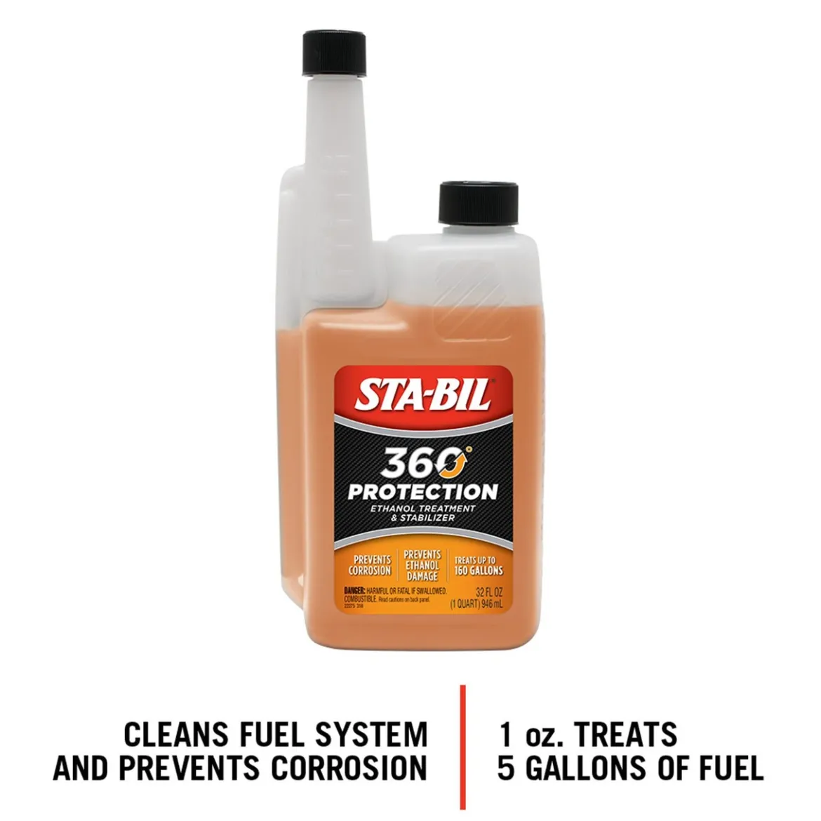 Sta-Bil 360 Protection Ethanol Treatment & Fuel Stabilizer - 32 Fl. Oz. (22275)