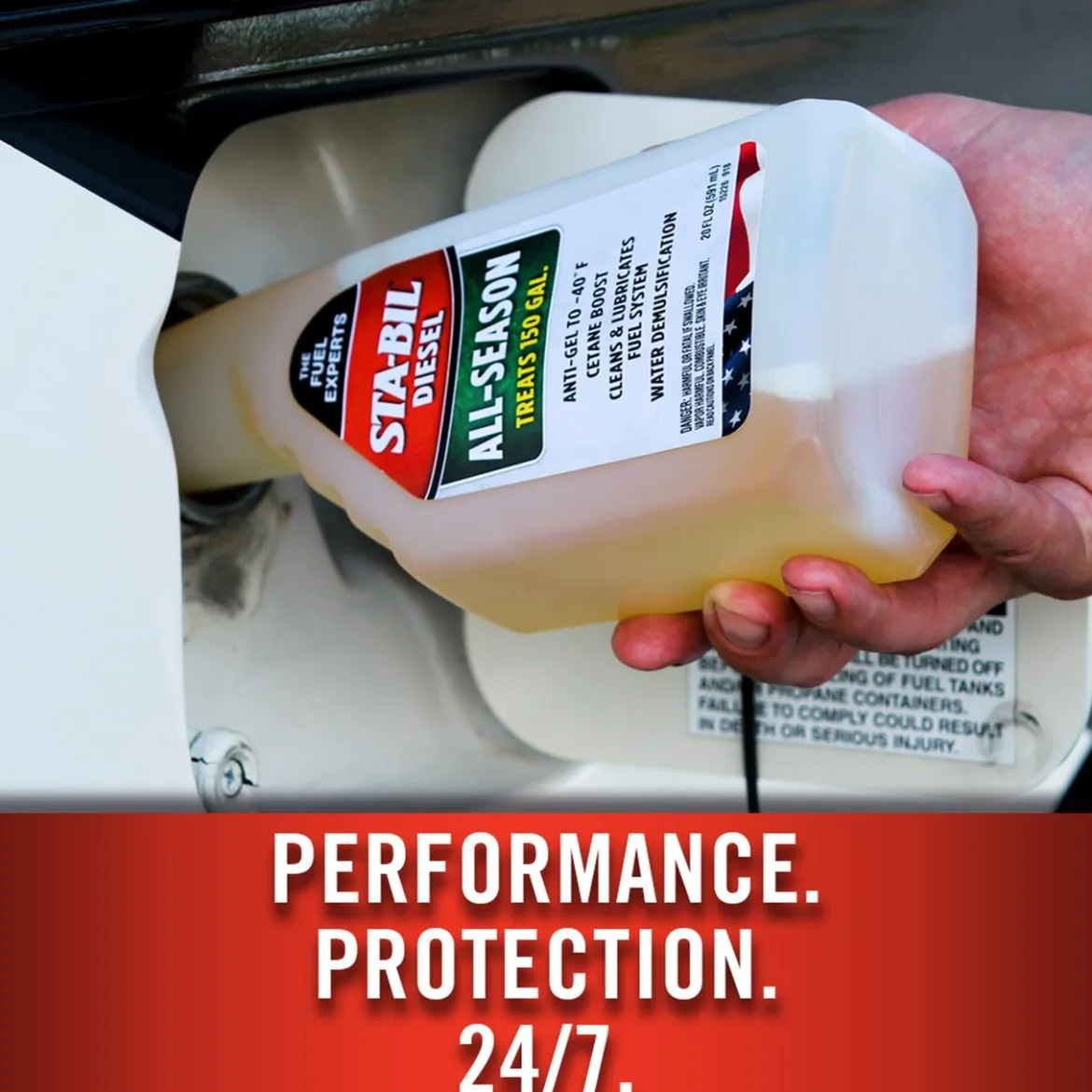 Sta-Bil Diesel All-Season - Anti-Gel - Cetane Boost, 20 Fl. Oz. , Orange (15226)