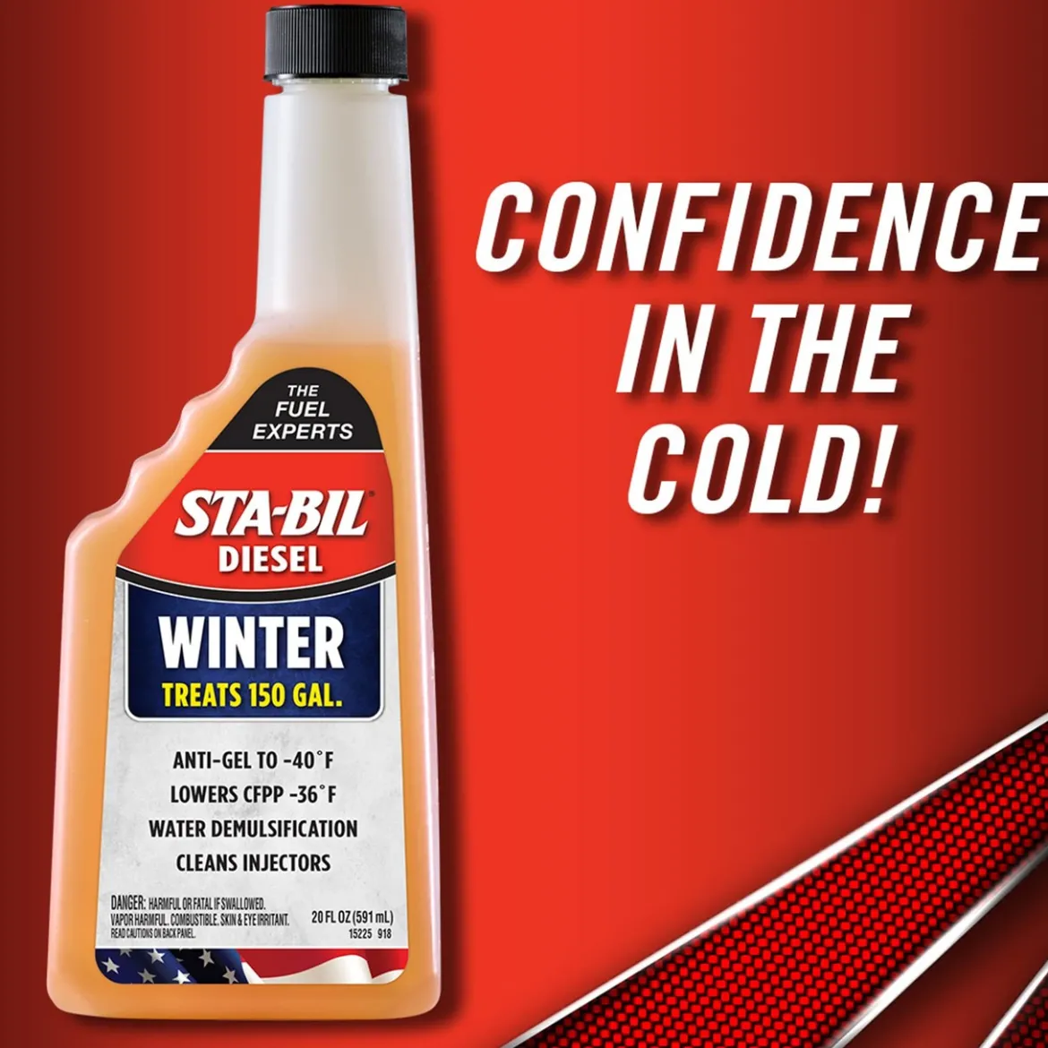 Sta-Bil Diesel Winter Anti-Gel, 20 Fl. Oz.,Orange (15225)