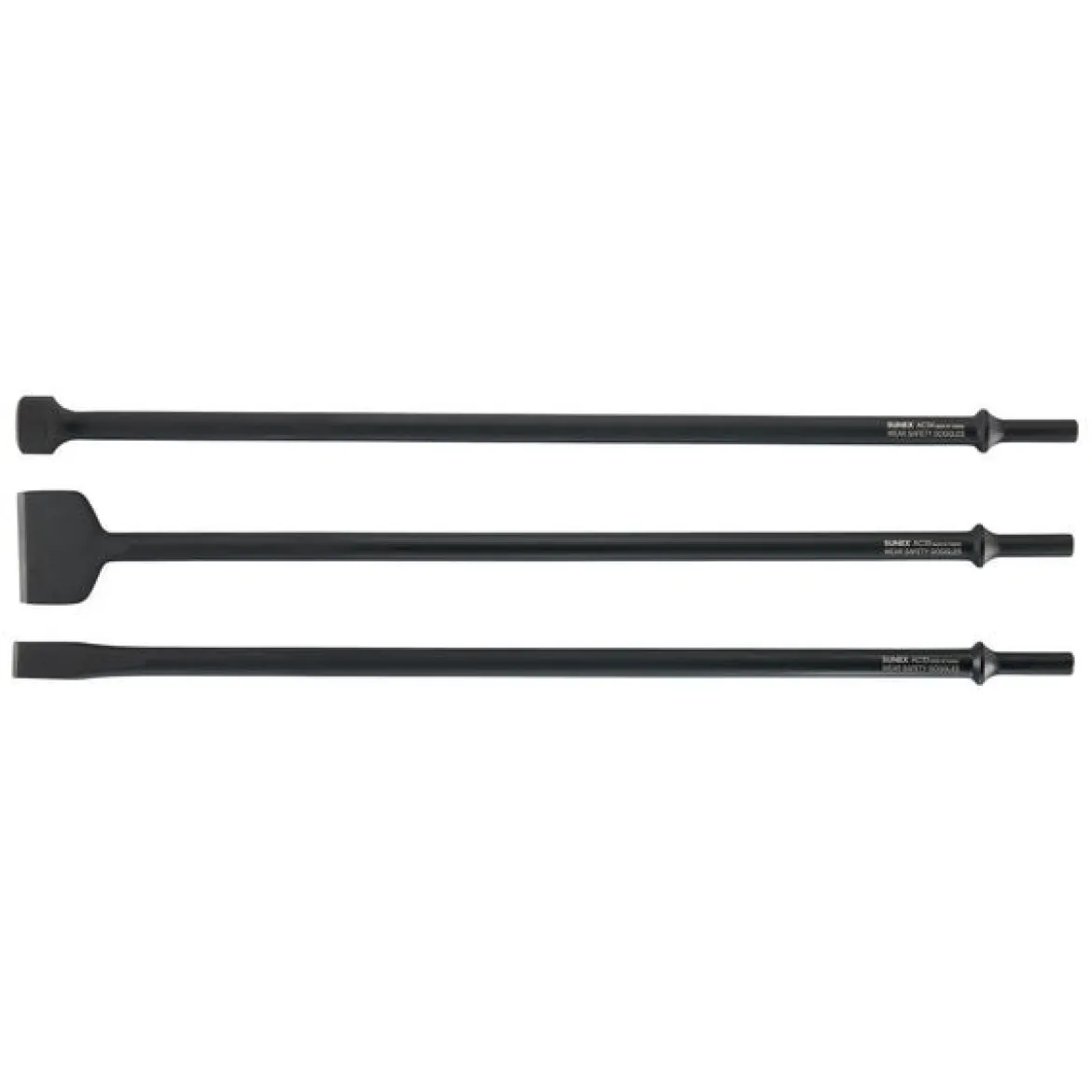 Sunex Tools 3-Piece 18" Long Reach Air Hammer Chisel in Tool Roll (ACS3)