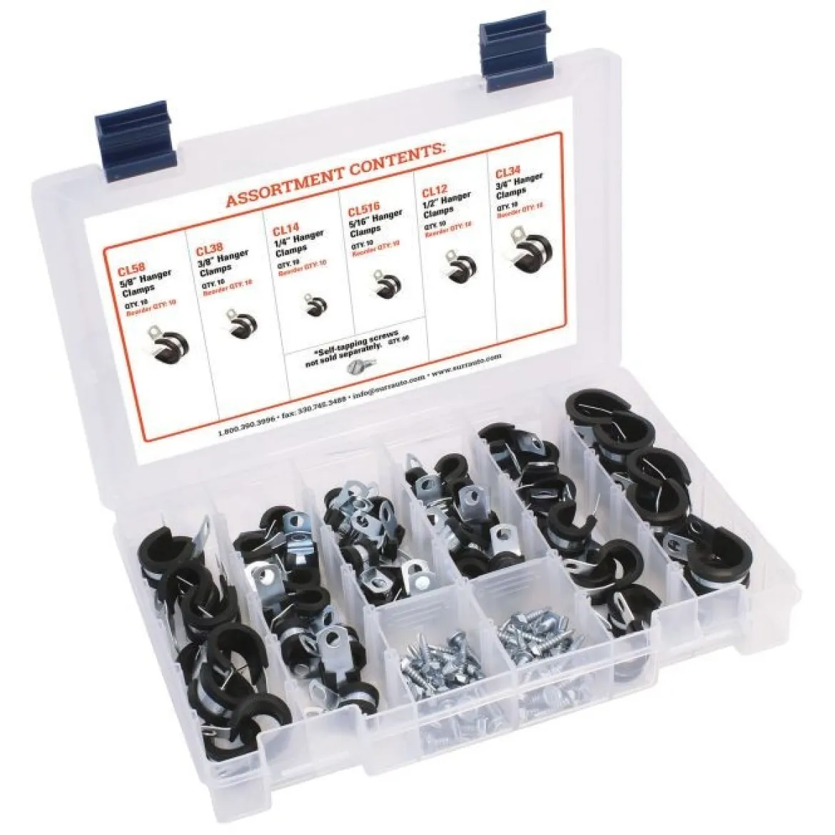 S.U.R. & R Hanger Clamp Assortment (CL484)