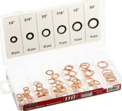 Titan Tools 110pc Copper Washer Assortment (45217)