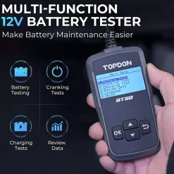 TOPDON BT50 Battery Load Tester for Cranking and Charging System (BT50)