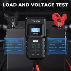 TOPDON BT20 Battery Load Voltage Tester 100-2000CCA Cranking (TD52130066)