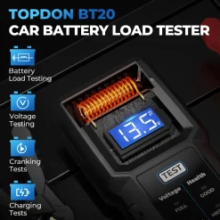 TOPDON BT20 Battery Load Voltage Tester 100-2000CCA Cranking (TD52130066)