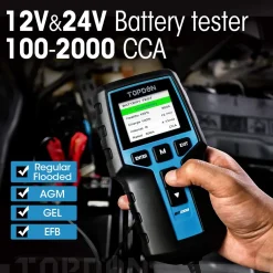 TOPDON BT200 Battery System Analyzer for 12V & 24V Vehicles (TD52130016)