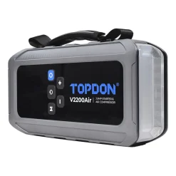 TOPDON 2-in-1 2200 Peak Amp Jump Starter & Tire Inflator (V2200Air) + Free Tool