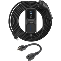 TOPDON PulseQ AC Portable 16A Charger w/ NEMA 6-20 Plug & 5-15 Adapter (TD10001033)