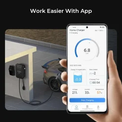 TOPDON PulseQ Smart Home Electric Car EV Charger, SAE J1772, 240V (TD52130117)