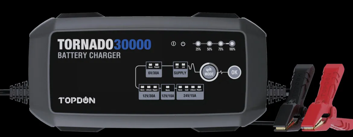 TOPDON Tornado 30000 Multi-Voltage Battery Charger (TD52130067)