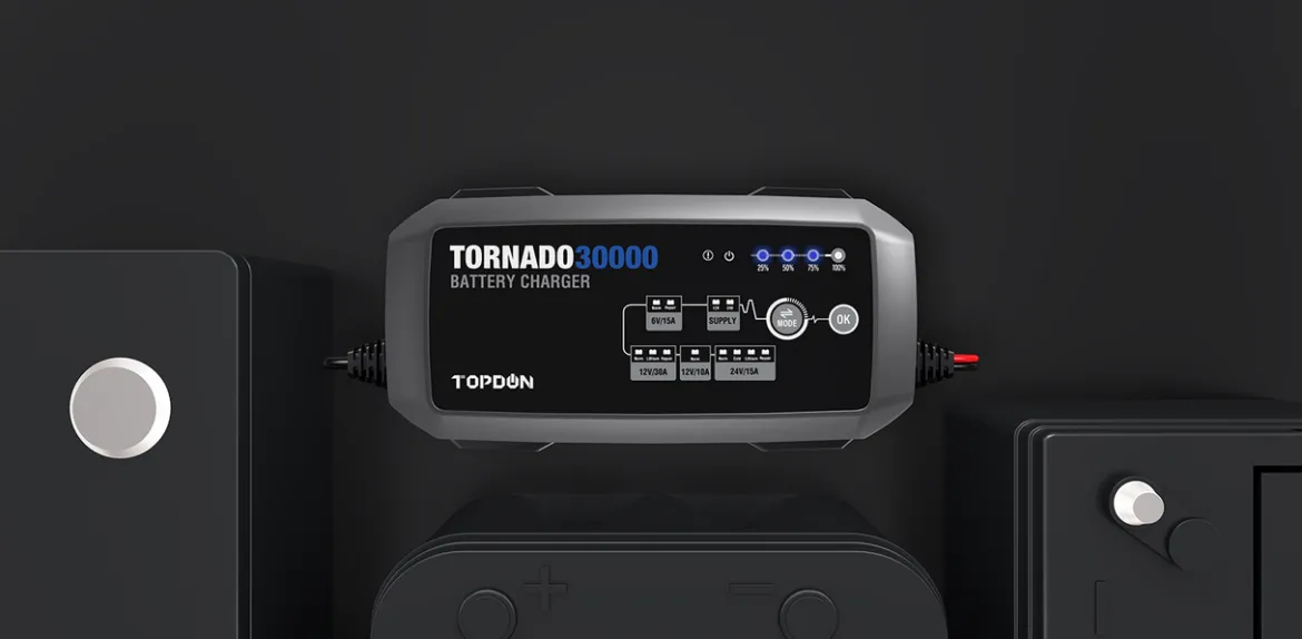 TOPDON Tornado 30000 Multi-Voltage Battery Charger (TD52130067)