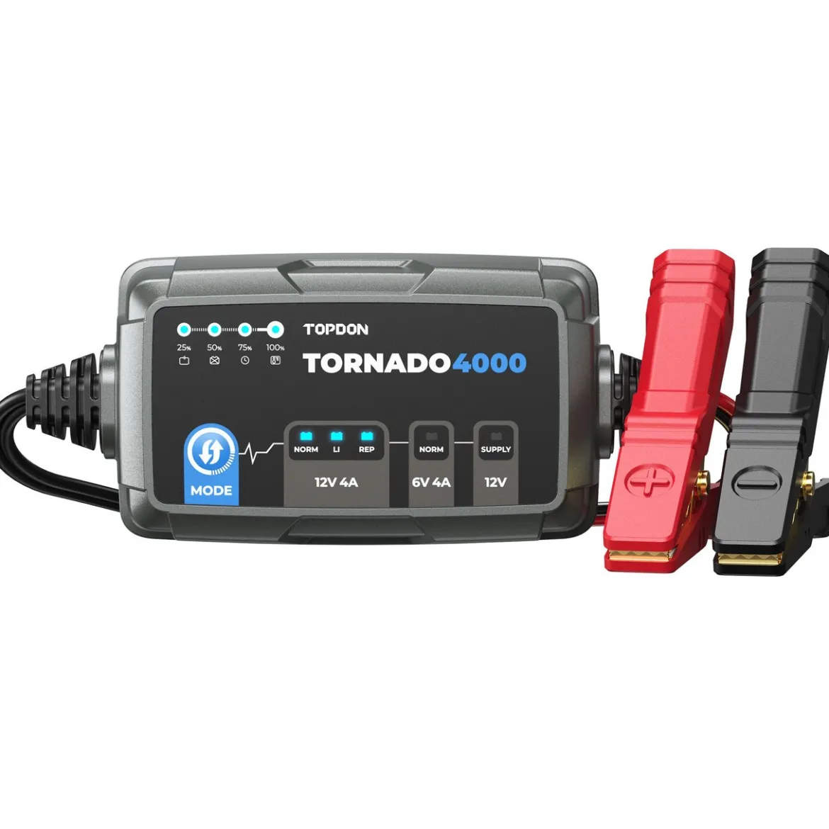 TopDon Tornado4000 9-Step 4A Smart Battery Charger (TD52130104)