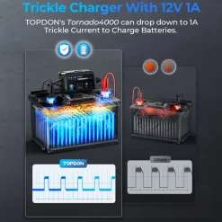 TopDon Tornado4000 9-Step 4A Smart Battery Charger (TD52130104)