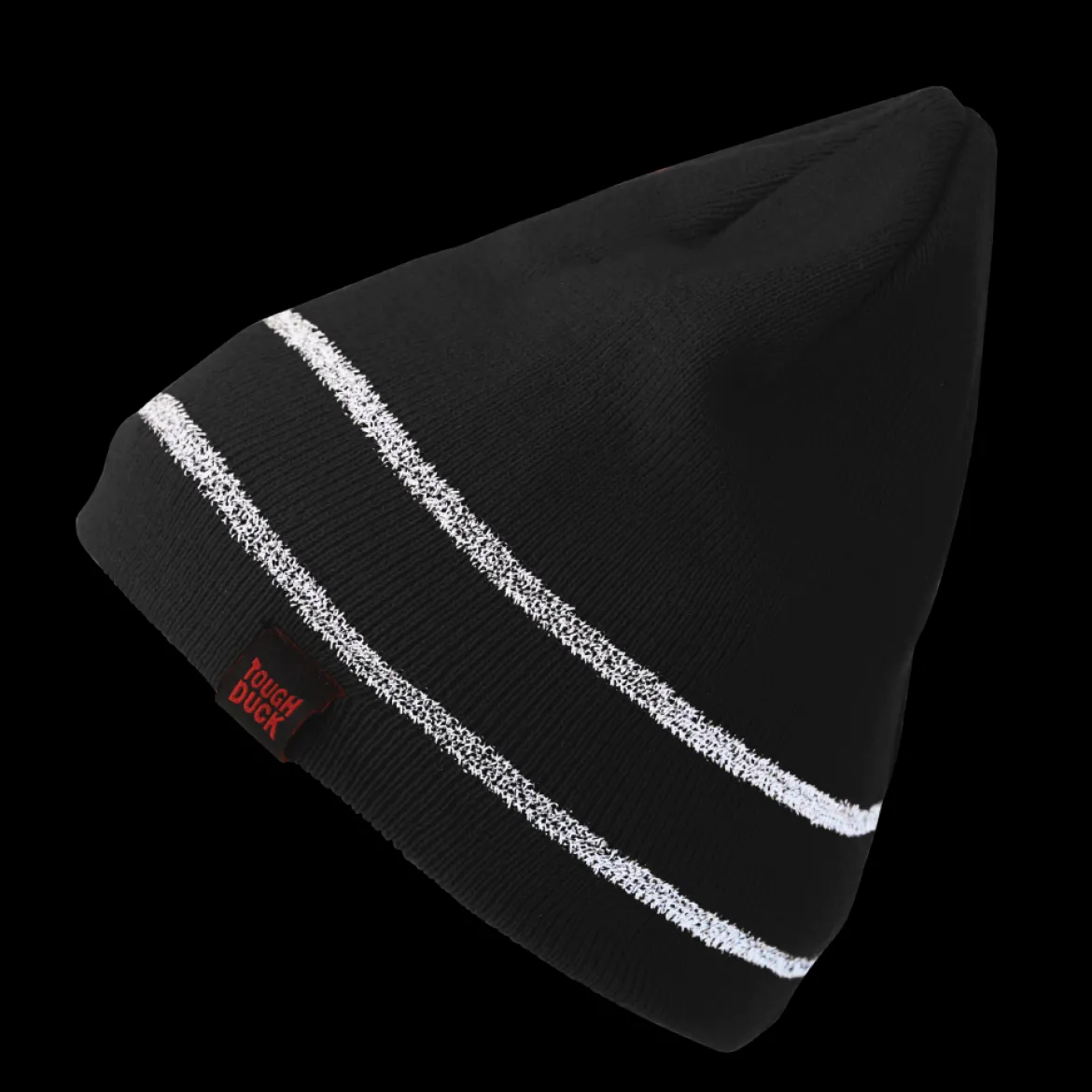 Tough Duck Men's Acrylic Knit Cap with Reflective Stripe (I45816)