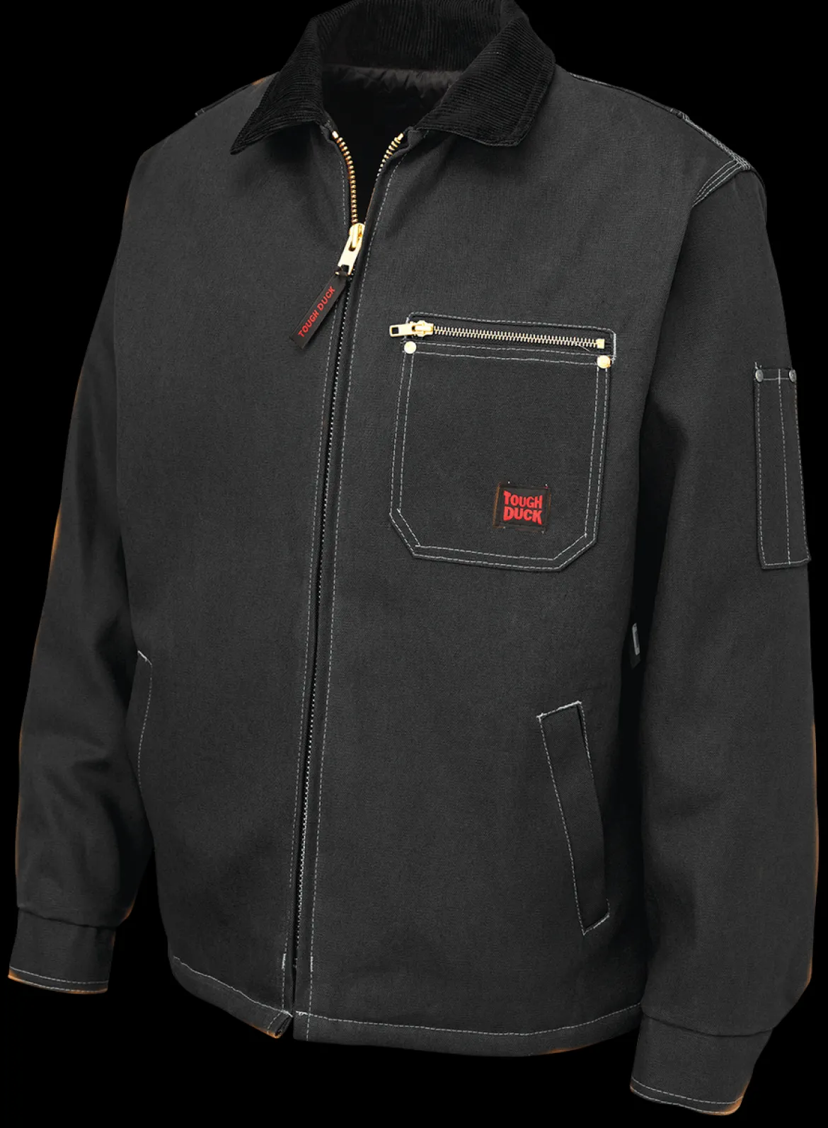 Tough Duck Men's Classic Duck Chore Jacket with Heavy Duty Brass Zipper