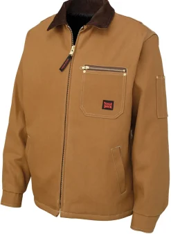 Tough Duck Men's Classic Duck Chore Jacket with Heavy Duty Brass Zipper