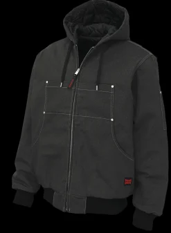 Tough Duck Men's Classic Hooded Duck Bomber Jacket with Durable Finish