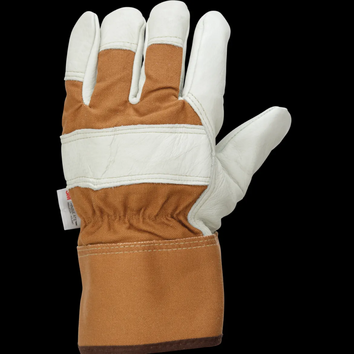 Tough Duck Men's Cow Grain Fitters Gloves – Pile Lined for Warmth (GI9606)
