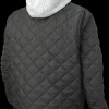 Tough Duck Men's Quilted Hooded Freezer Jacket with Diamond Quilt (WJ261-BLACK)
