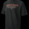 Tough Duck Men's Rib-Knit Crew Neck Collar Logo T-Shirt (WT081, WT082)