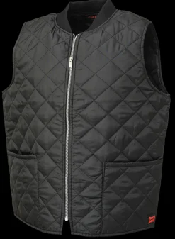 Tough Duck Men's Rib-Knit Collar Freezer Vest (WV071-BLK)