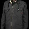 Tough Duck Men's Sherpa Lined Duck Jac-Shirt with Zip Front Closure (WS031, WS032)