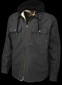 Tough Duck Men's Sherpa Lined Duck Jac-Shirt with Zip Front Closure (WS031, WS032)