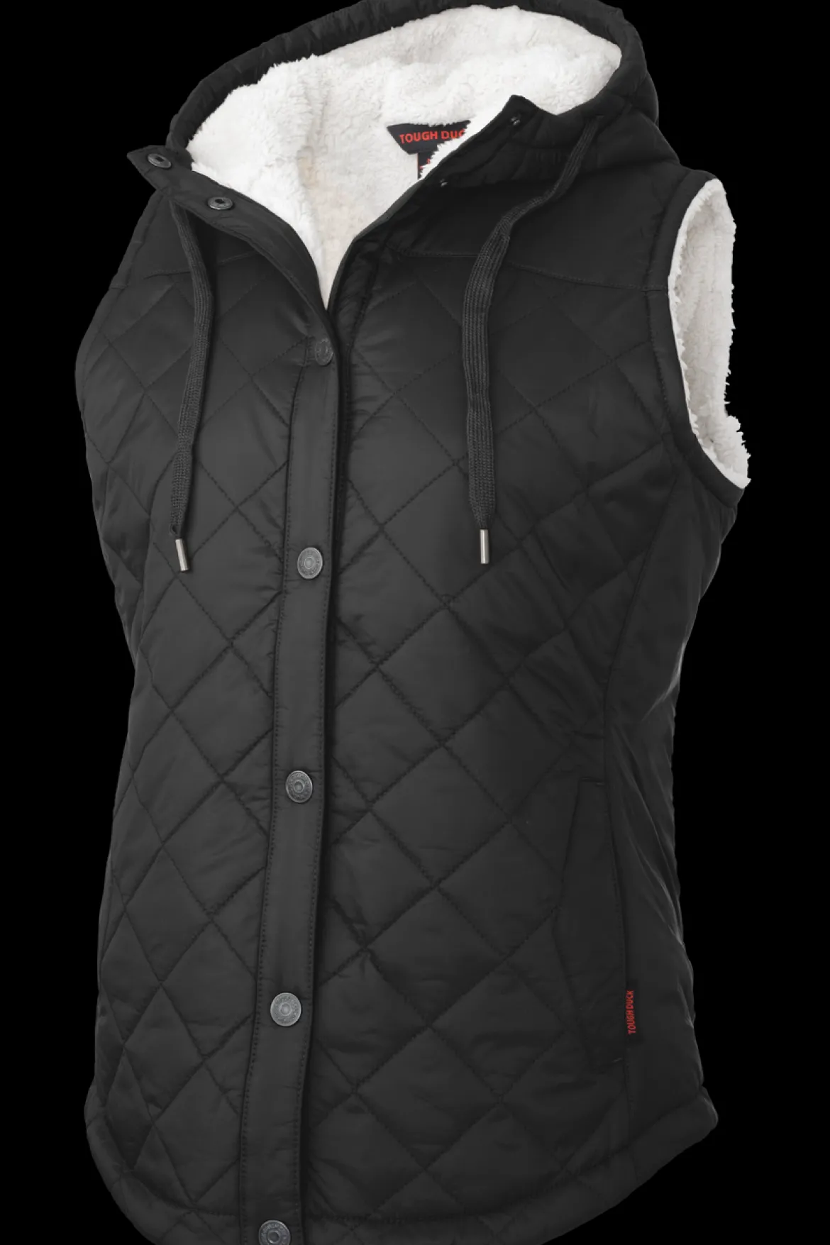 Tough Duck Women’s Quilted Sherpa Lined Vest (WV101)