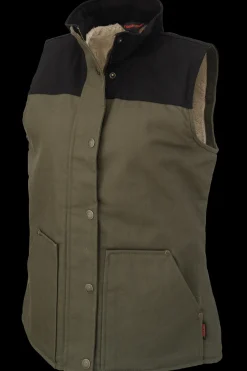 Tough Duck Women’s Sherpa Lined Vest (WV091-OLIVE)