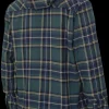 Tough Duck Women’s Ultra-Soft Plush Pile-Lined Flannel Shirt with Hood (WS121)