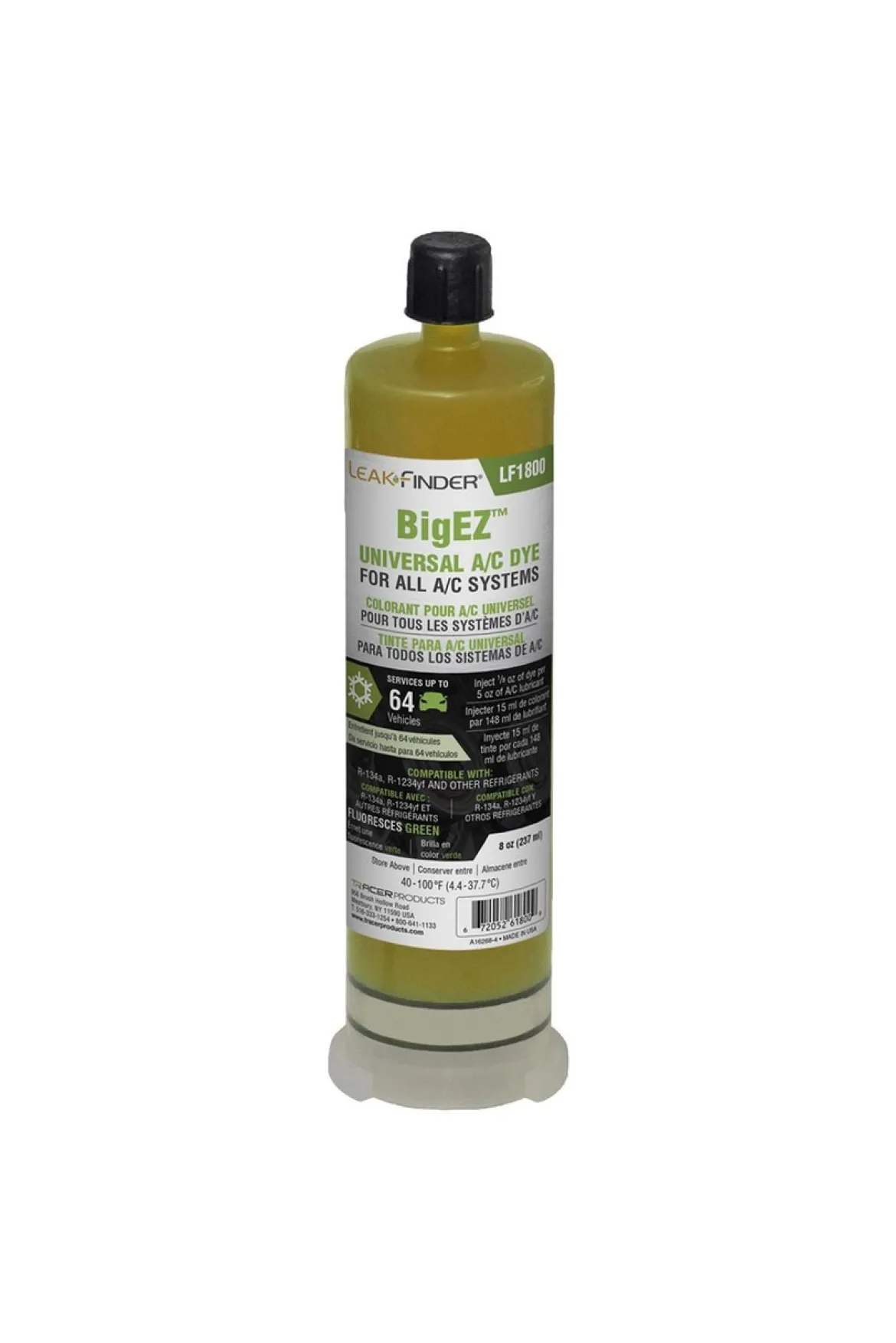 Tracerline LeakFinder 8oz BigEZ Universal A/C Dye (LF1800)