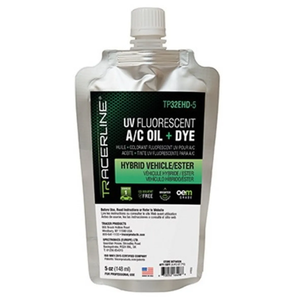 Tracerline 5oz A/C Oil + UV Dye for Hybrid (TP32EHD-5)