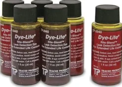 Tracerline 6pcs 1oz Rite-Blend Universal Coolant Dye (TP-3940-0601)