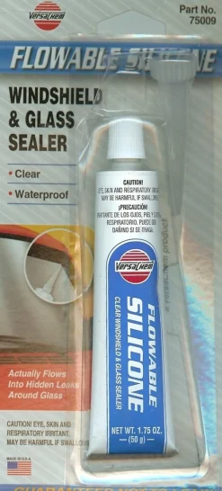 Versachem Flowable Windshield Silicone 1.5 oz Tough Flexible Sealant (75009)