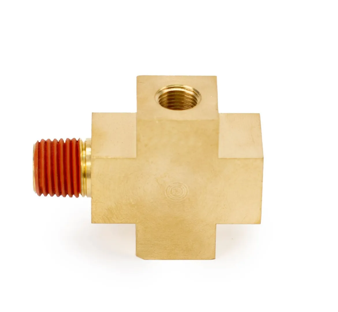 VIAIR 1/4 Inch Male to Female 4-Way NPT Fitting Valve Tool (92855)