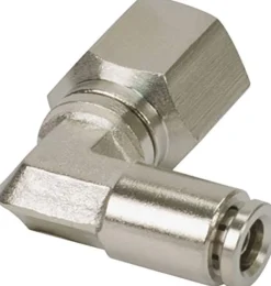 VIAIR 1/8" NPT(F) to 1/4" Airline 90 Degree Swivel Elbow Fitting 10 pcs (11454-BP)