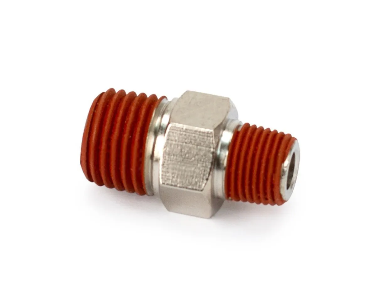VIAIR Air Pressure Reducer Adapter 1/4" M to 1/8" M NPT Durable Brass (92811)