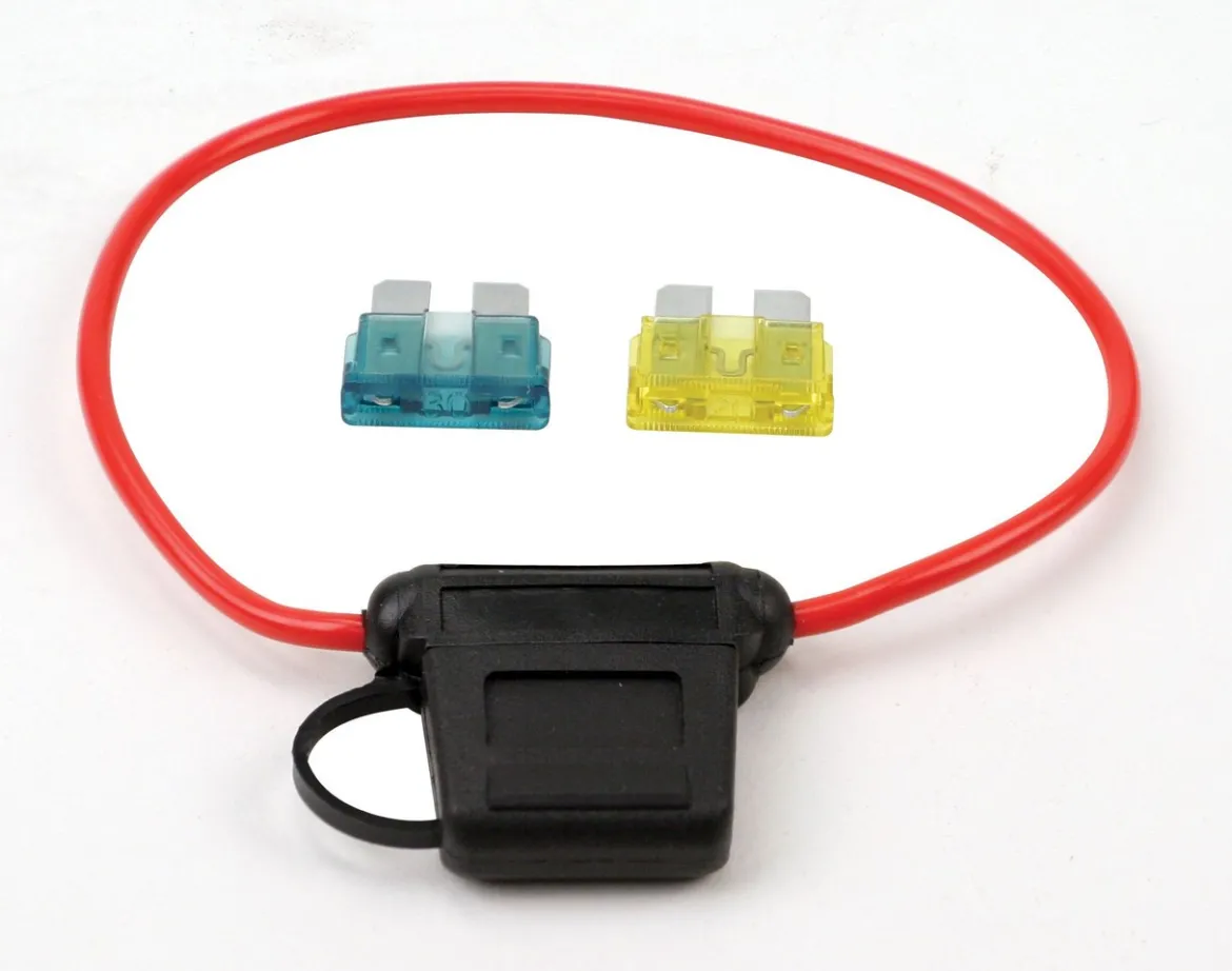 VIAIR 30-Amp Moisture-Resistant Fuse Holder with 12-Gauge Wire Loop (92946)