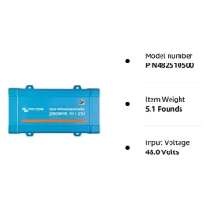 Victron Energy Phoenix 250Va 48-Volt 120V Ac Pure Wave Inverter (PIN482510500)