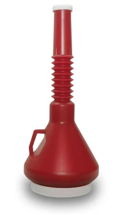 Wirthco Dark Red Double-Capped Funnel 1/2-3 Qt (32145)