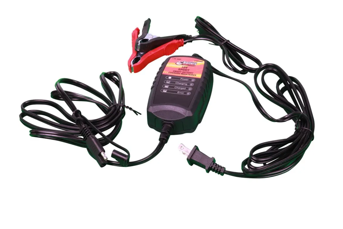 Wirthco Sport Battery Charger & Maintainer - 12V, Black (20069)