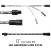 XKGLOW 8" Single Color LED Flex Strip Add-On Light
