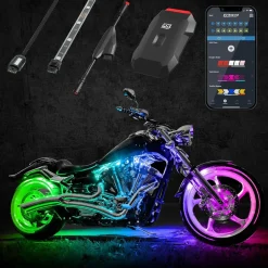 XKGLOW Addressable LED Motorcycle Accent Light Kits | XKalpha App Controlled (AP-MOTO-ADV, AP-MOTO-STA)