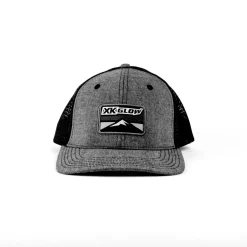 XKGLOW Heather Gray and Black Mesh Trucker Hat with Logo (XK-HAT)