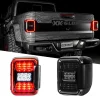 XKGLOW LED Smoked Lens Tail Light for Jeep Gladiator JT with Brake, Reverse, and Turn Signal (XK041028)