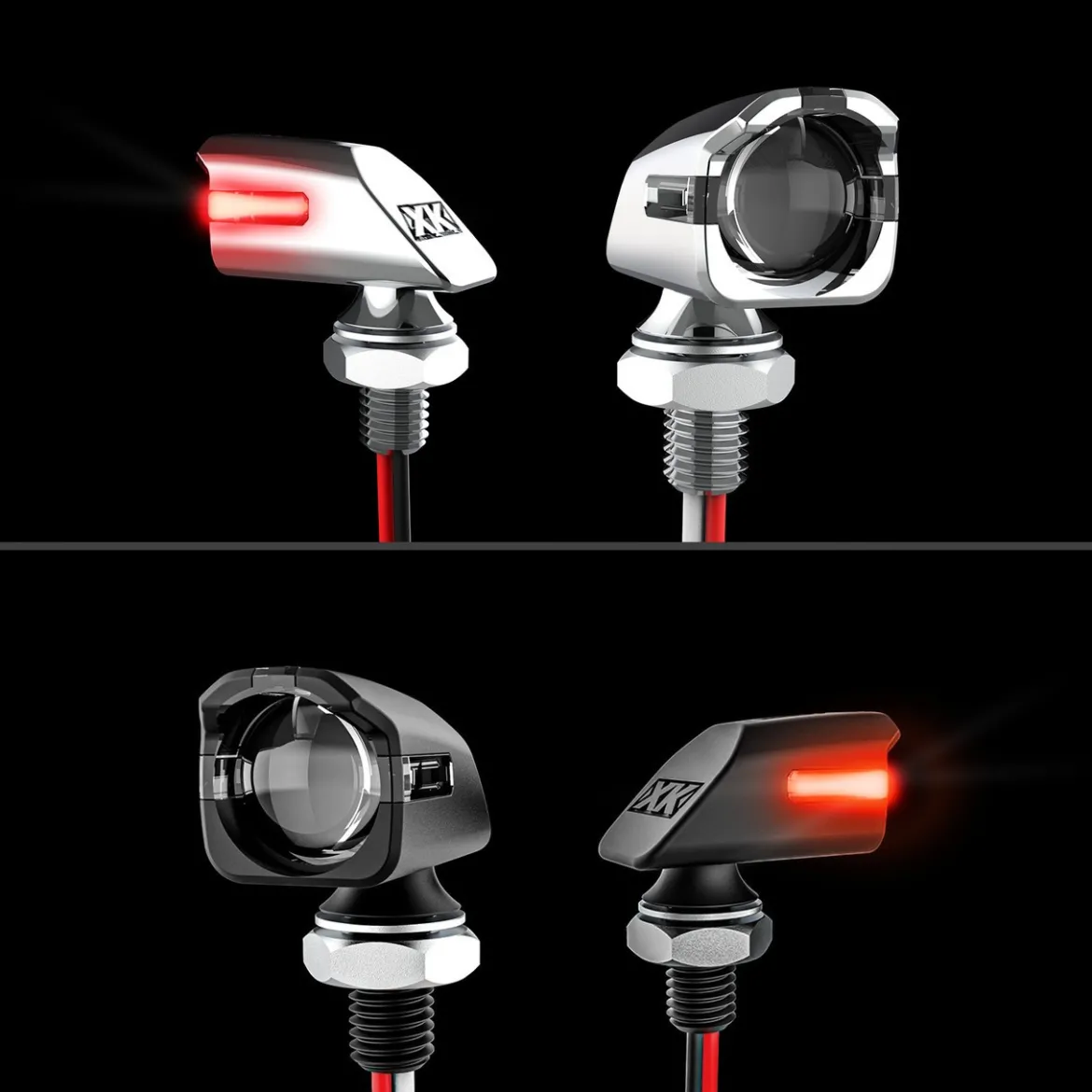 XKGLOW Mini Turnz Rear LED Motorcycle Turn Signal Light (XK034022-RB, XK034022-RC)